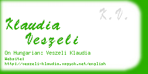 klaudia veszeli business card
